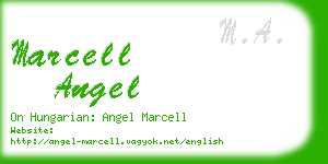 marcell angel business card